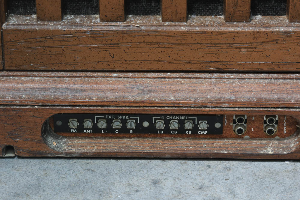 Magnavox End Table with Electronics and Speaker