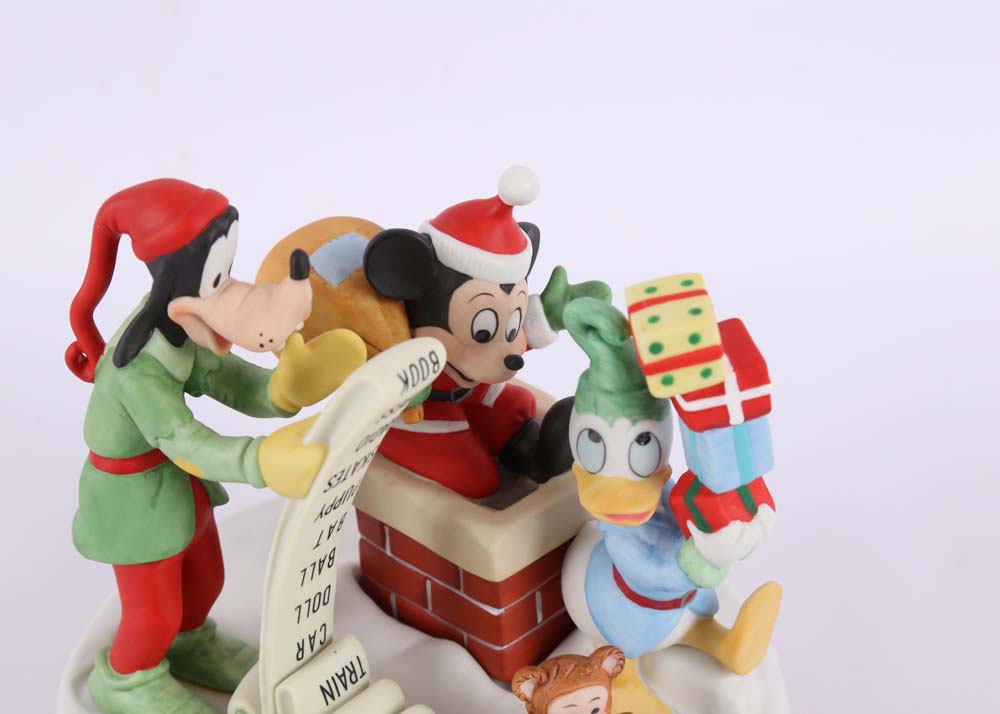 Disney Christmas 1990 "Checking It Twice" Figurine