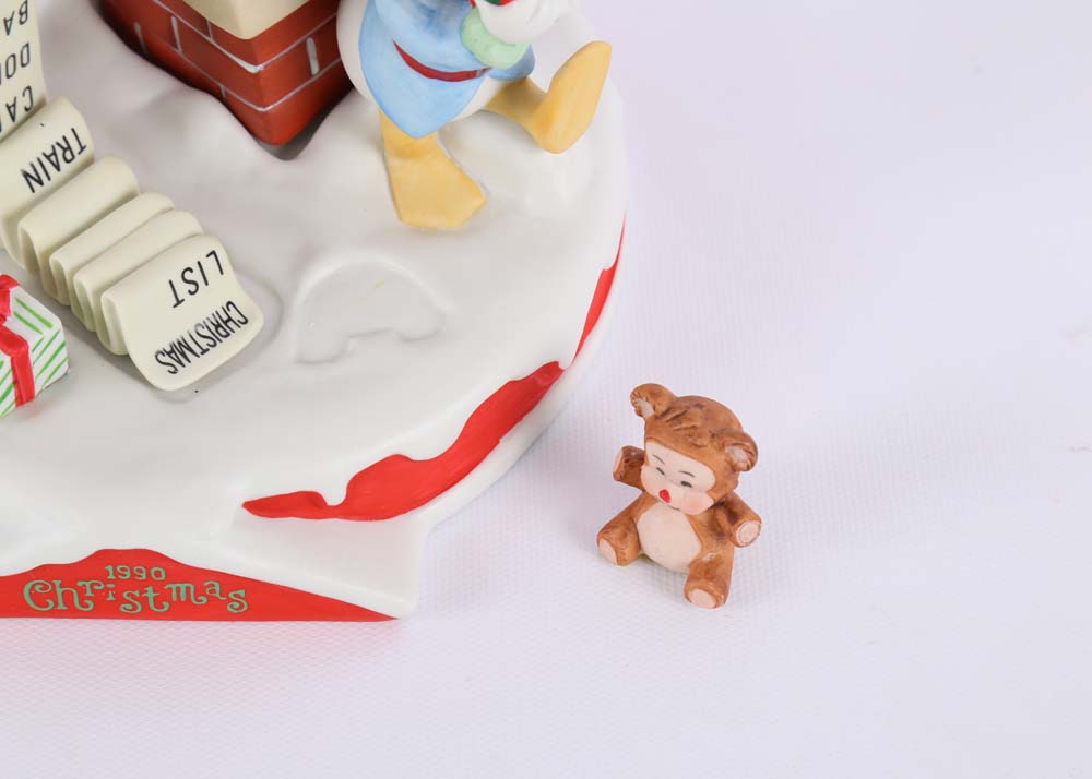 Disney Christmas 1990 "Checking It Twice" Figurine
