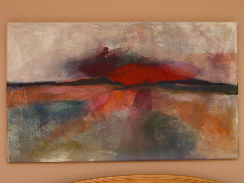 Deborah Newton Signed Abstract Painting