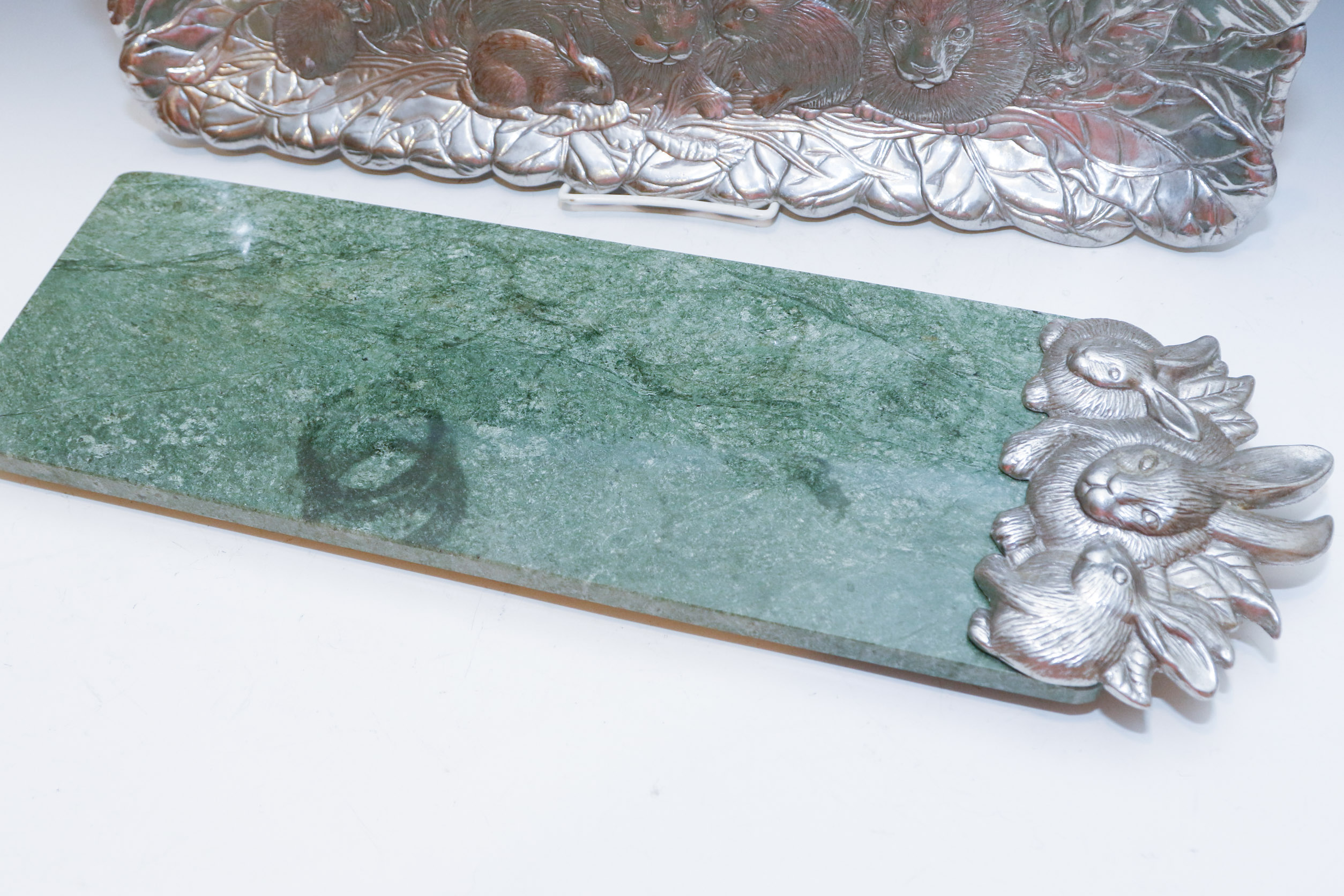 Collection of Arthur Court "Bunnies" Aluminum Tableware