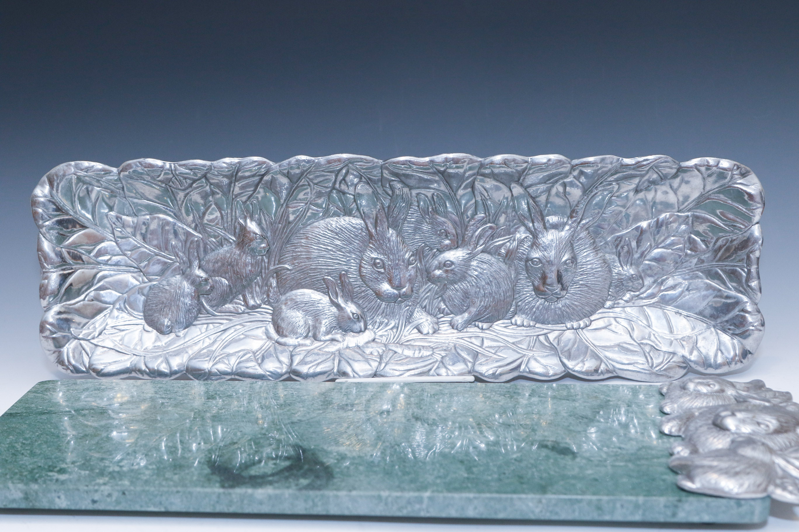 Collection of Arthur Court "Bunnies" Aluminum Tableware