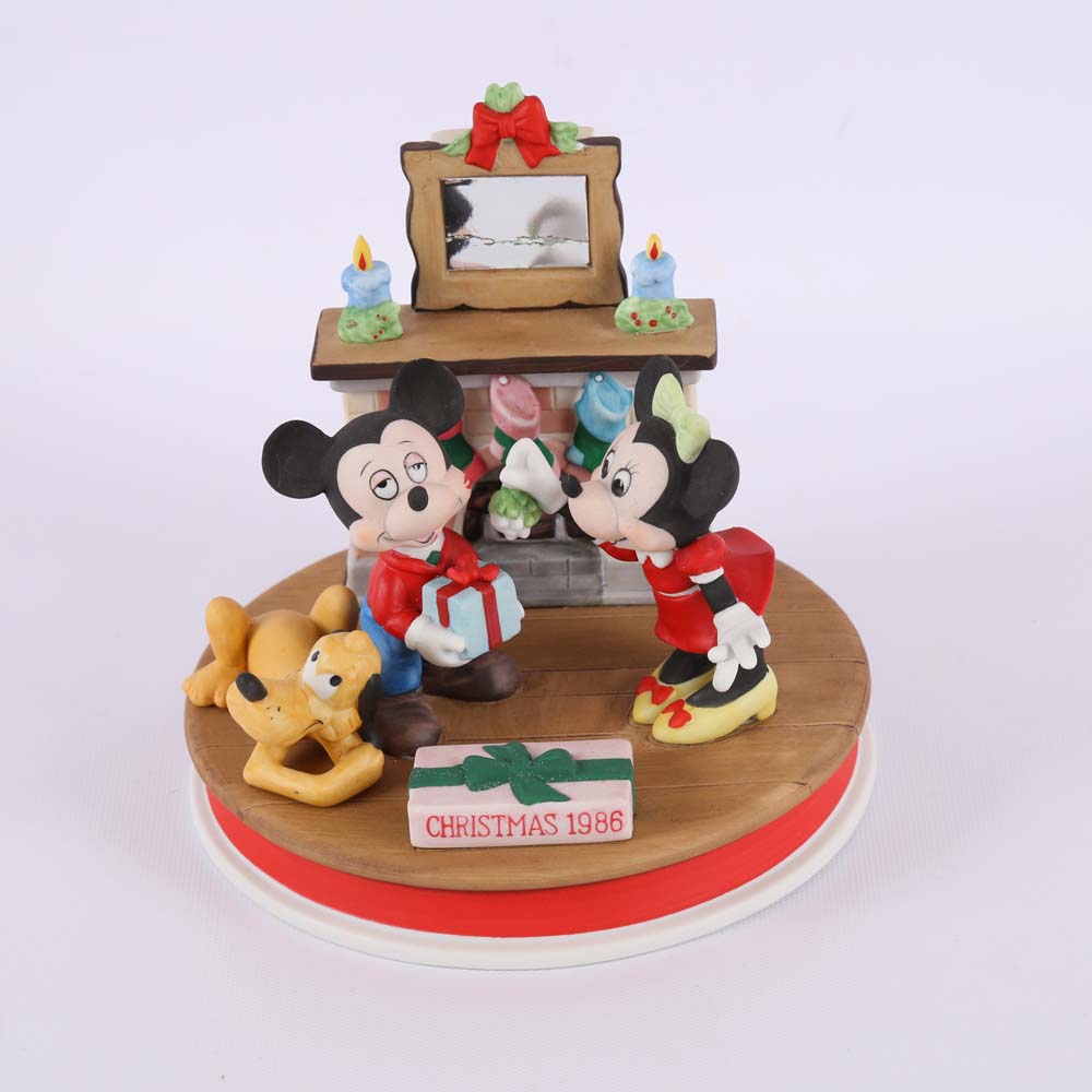Disney Christmas 1986 "Mistletoe Magic" Limited Edition Figurine