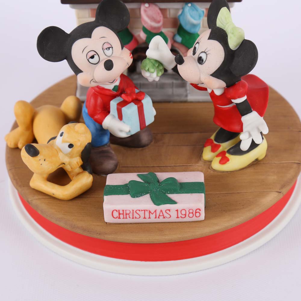Disney Christmas 1986 "Mistletoe Magic" Limited Edition Figurine