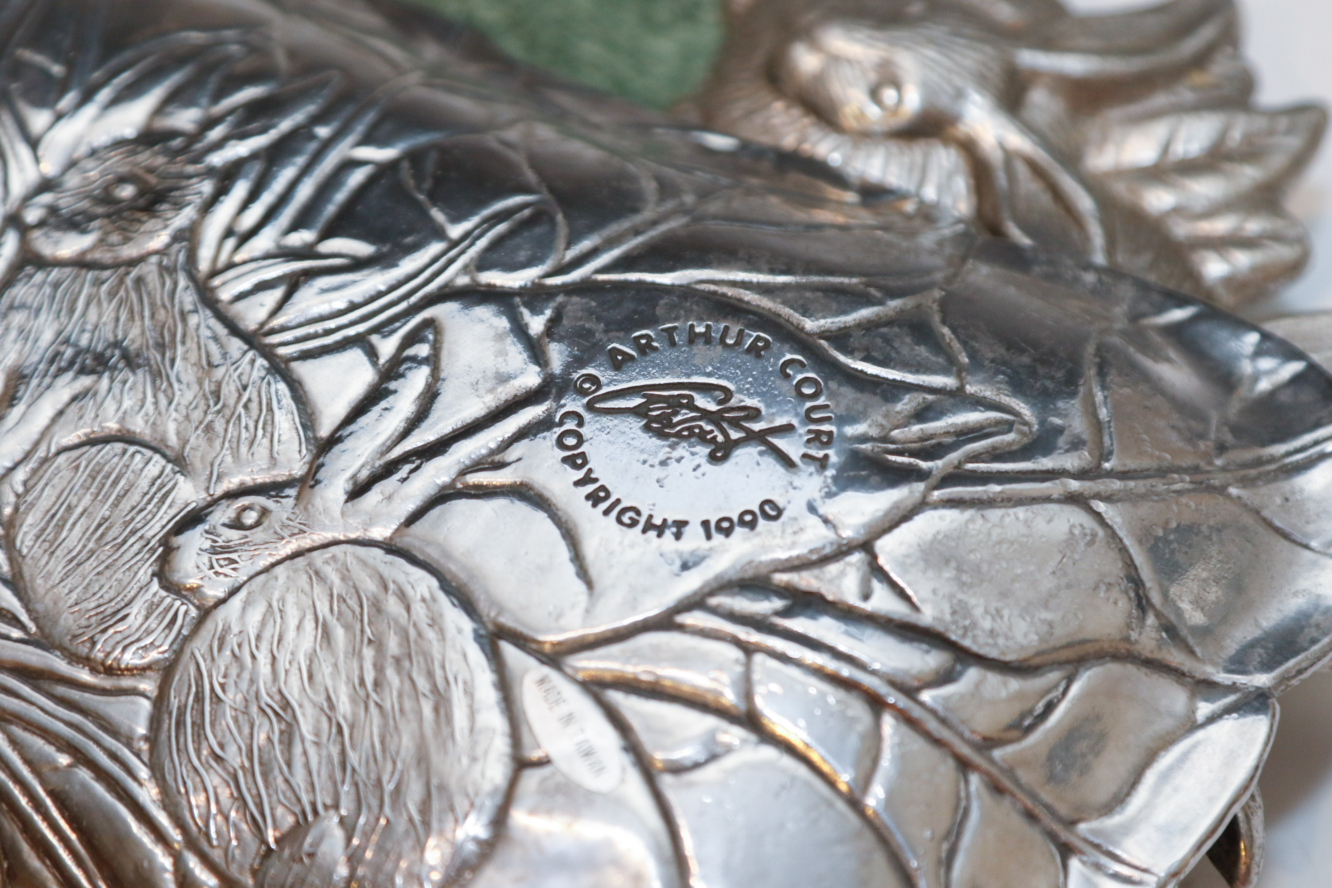 Collection of Arthur Court "Bunnies" Aluminum Tableware