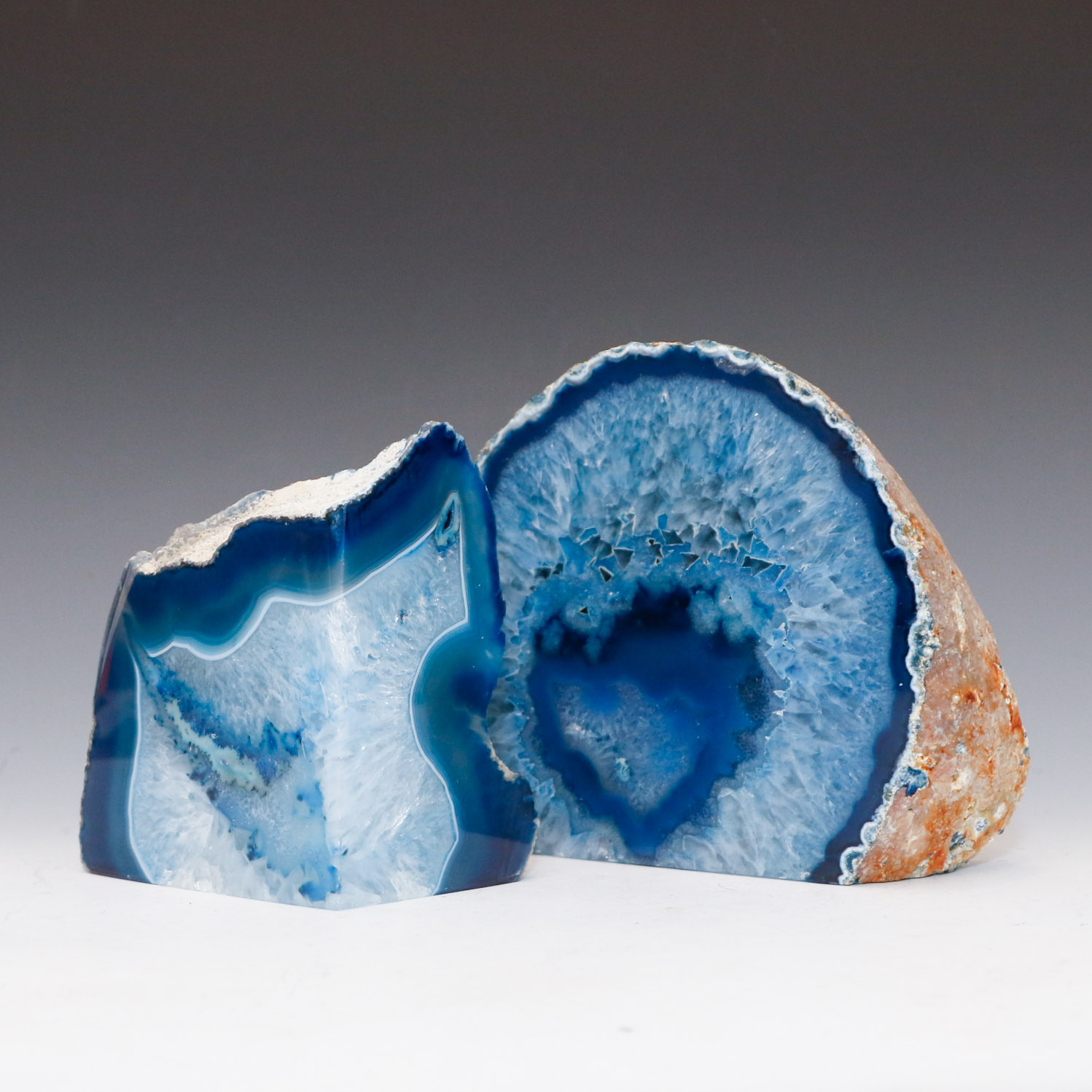 Pair of Geode Rock Specimans
