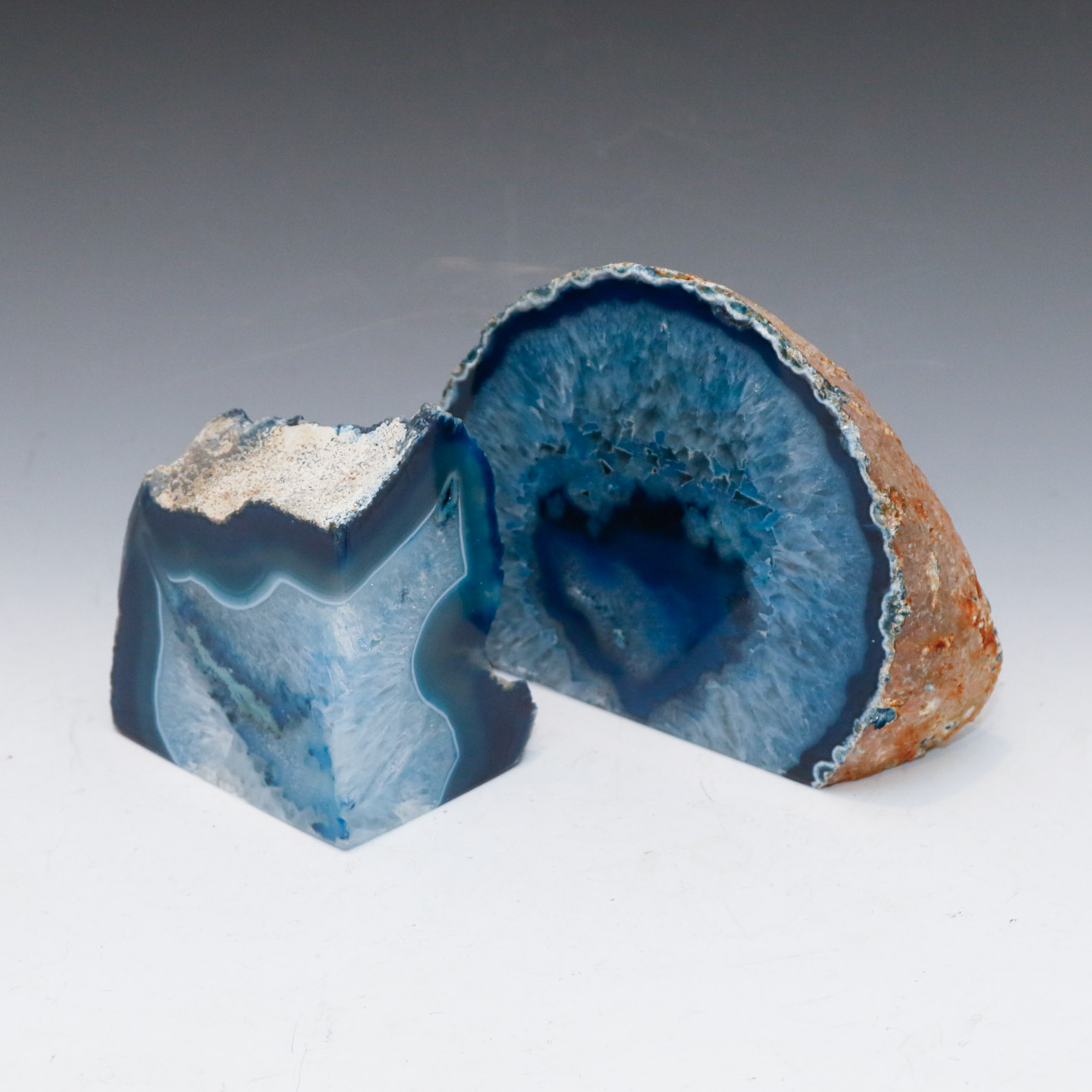 Pair of Geode Rock Specimans