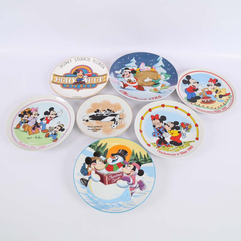 Assortment of Disney Collectors Plates Including Limited Editions