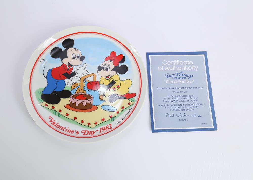 Assortment of Disney Collectors Plates Including Limited Editions