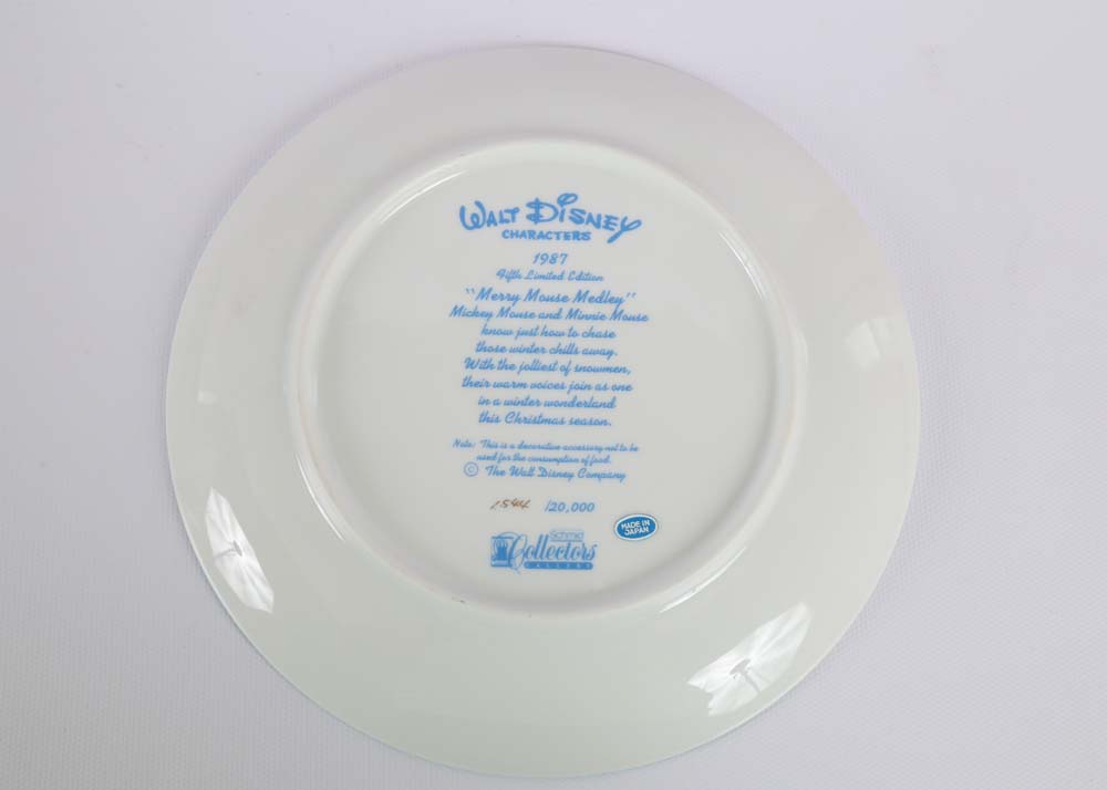 Assortment of Disney Collectors Plates Including Limited Editions