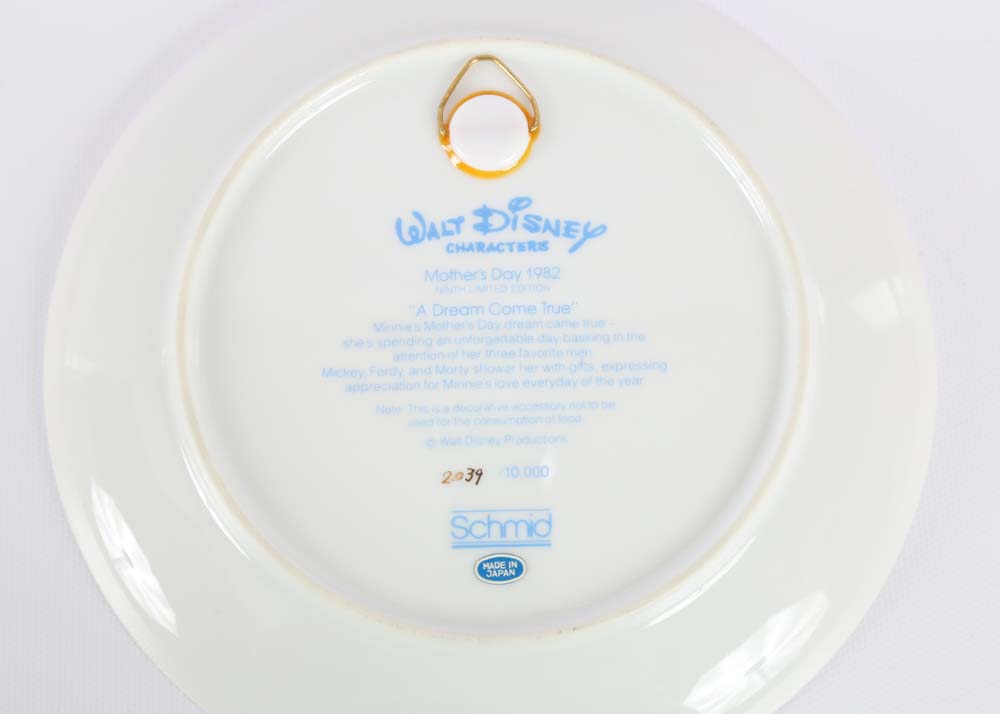 Assortment of Disney Collectors Plates Including Limited Editions