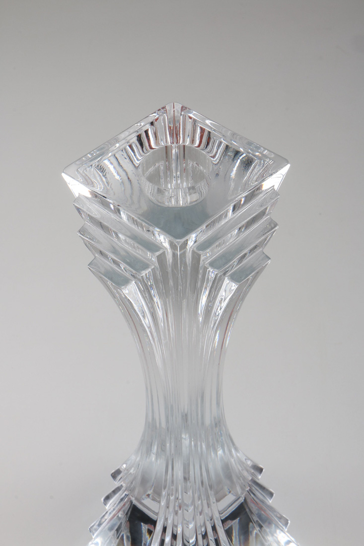 Crystal Assortment with Waterford Wine Glasses and Candlesticks