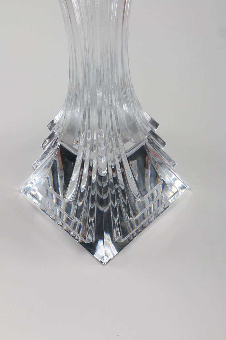 Crystal Assortment with Waterford Wine Glasses and Candlesticks