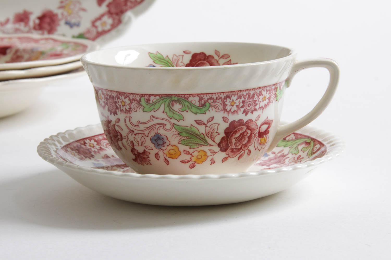 Set of Johnson Bros. Floral China