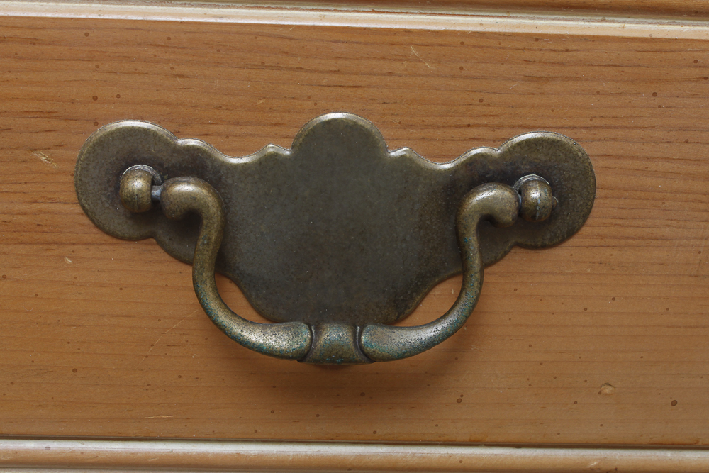 Grouping of Two Knotty Pine Nightstands