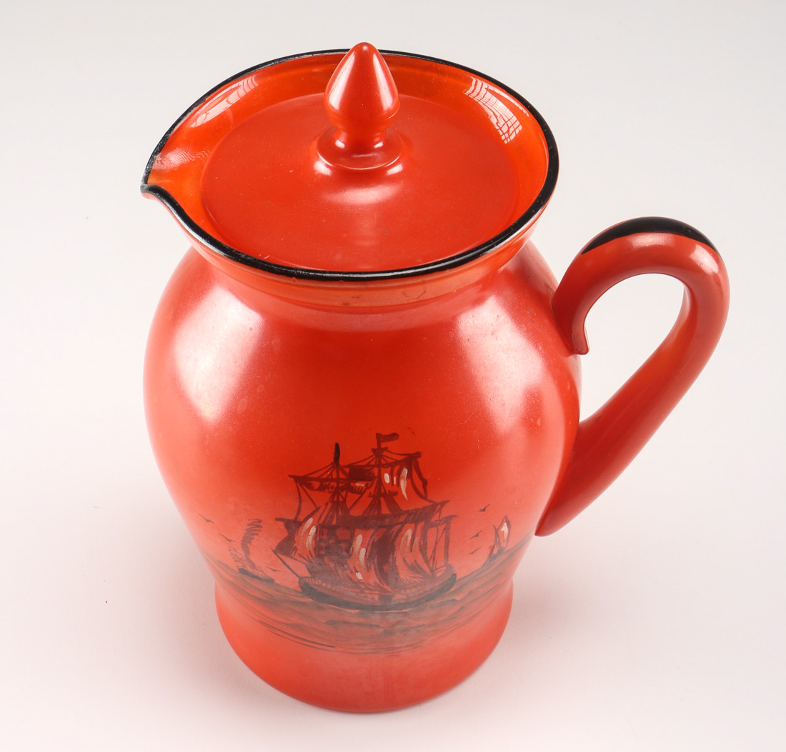 Ceramic Tea Pot and Pitcher Pair