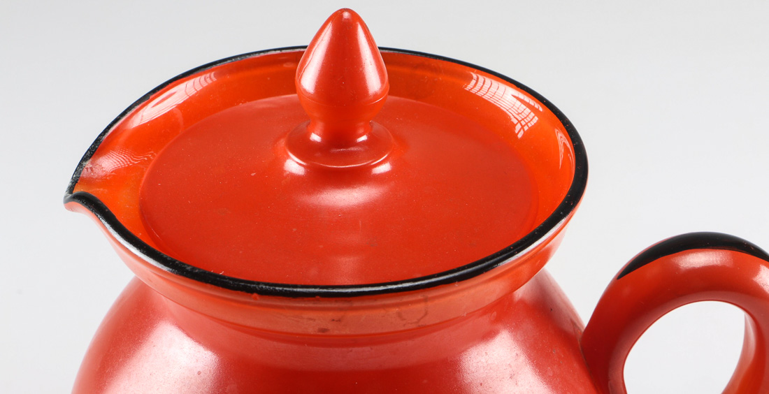 Ceramic Tea Pot and Pitcher Pair