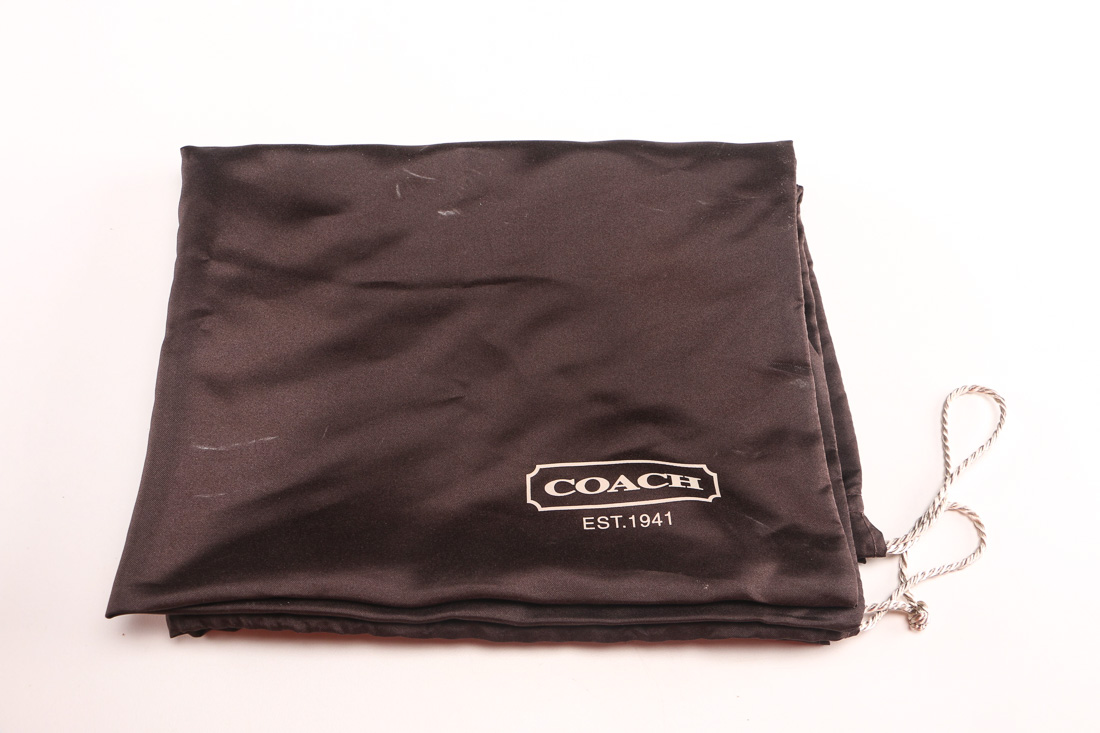 Coach Signature Red Jacquard Shoulder Bag