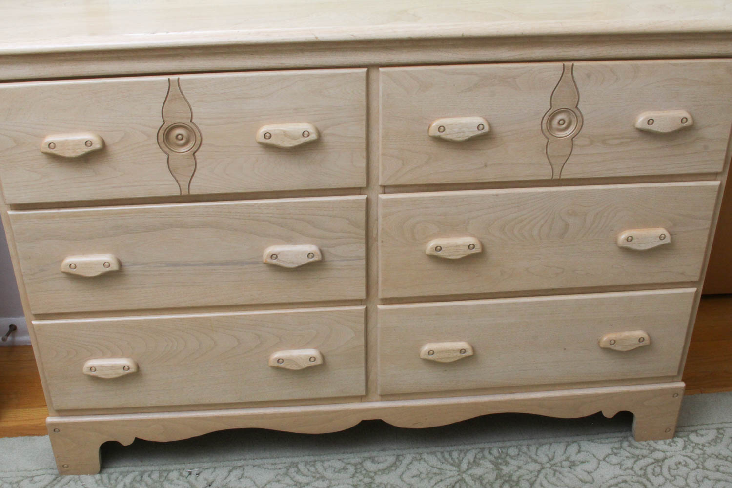 Solid Wood Dresser with Mirror