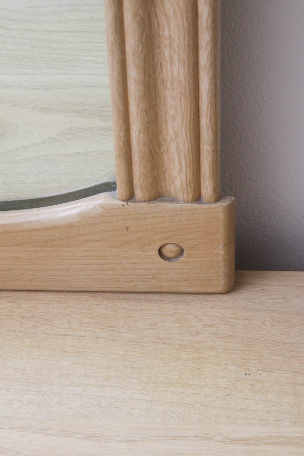 Solid Wood Dresser with Mirror
