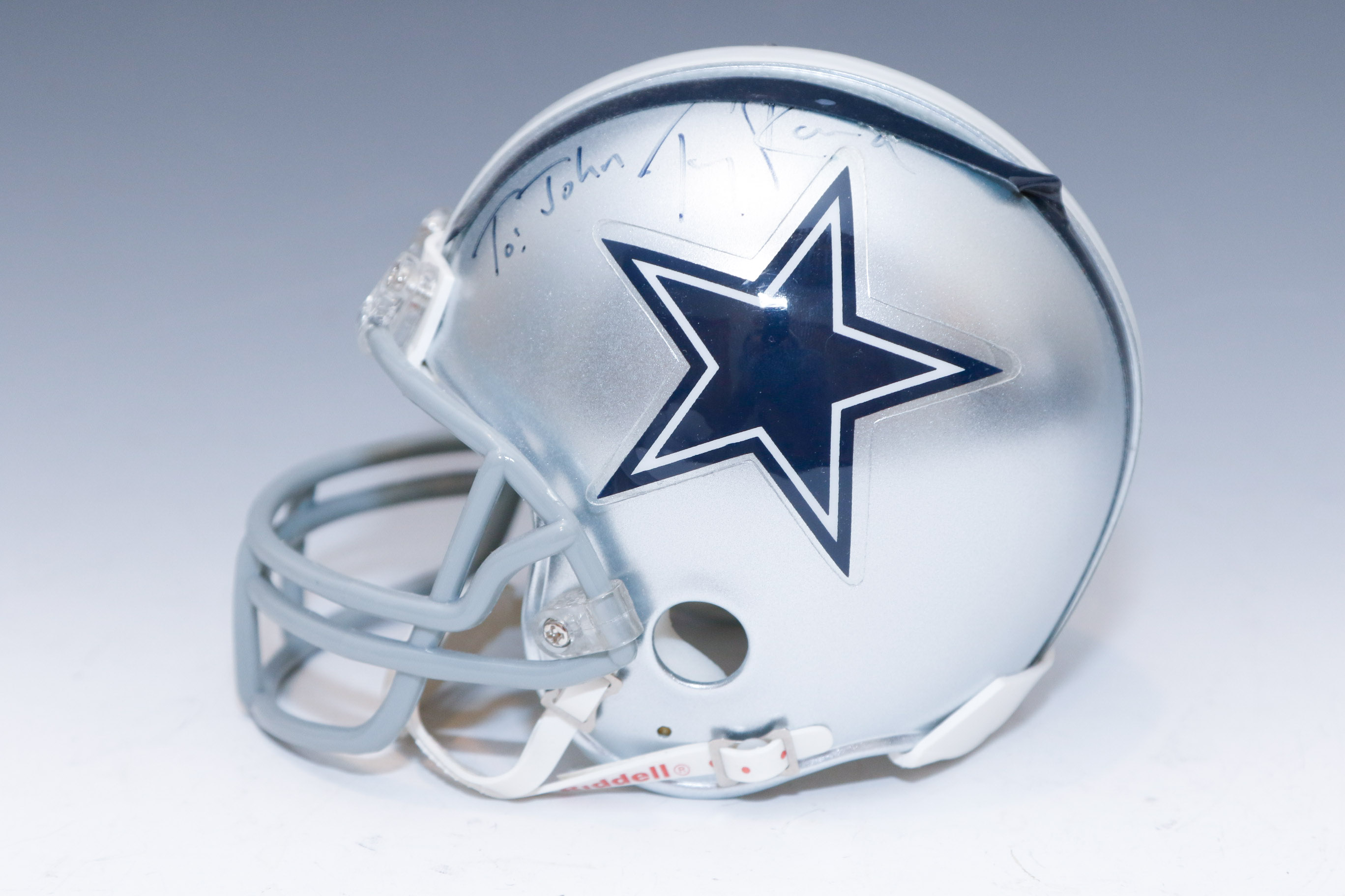 Tony Romo Autographed Miniature Cowboys Helmet COA