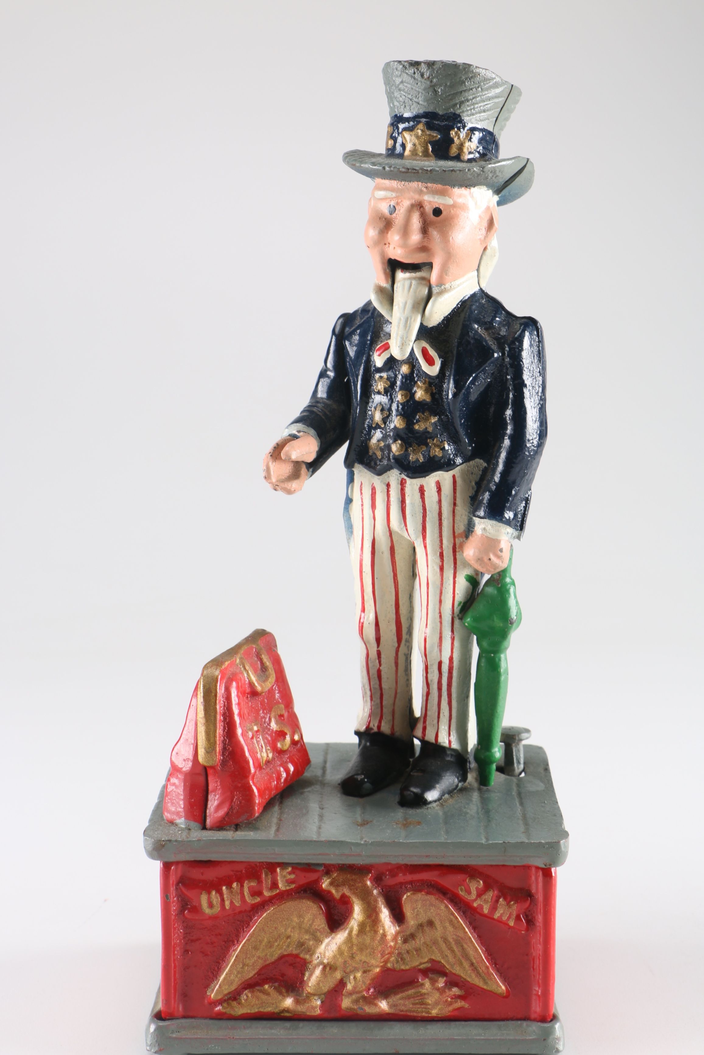 Uncle Sam and Indian Scout Cast Iron Banks