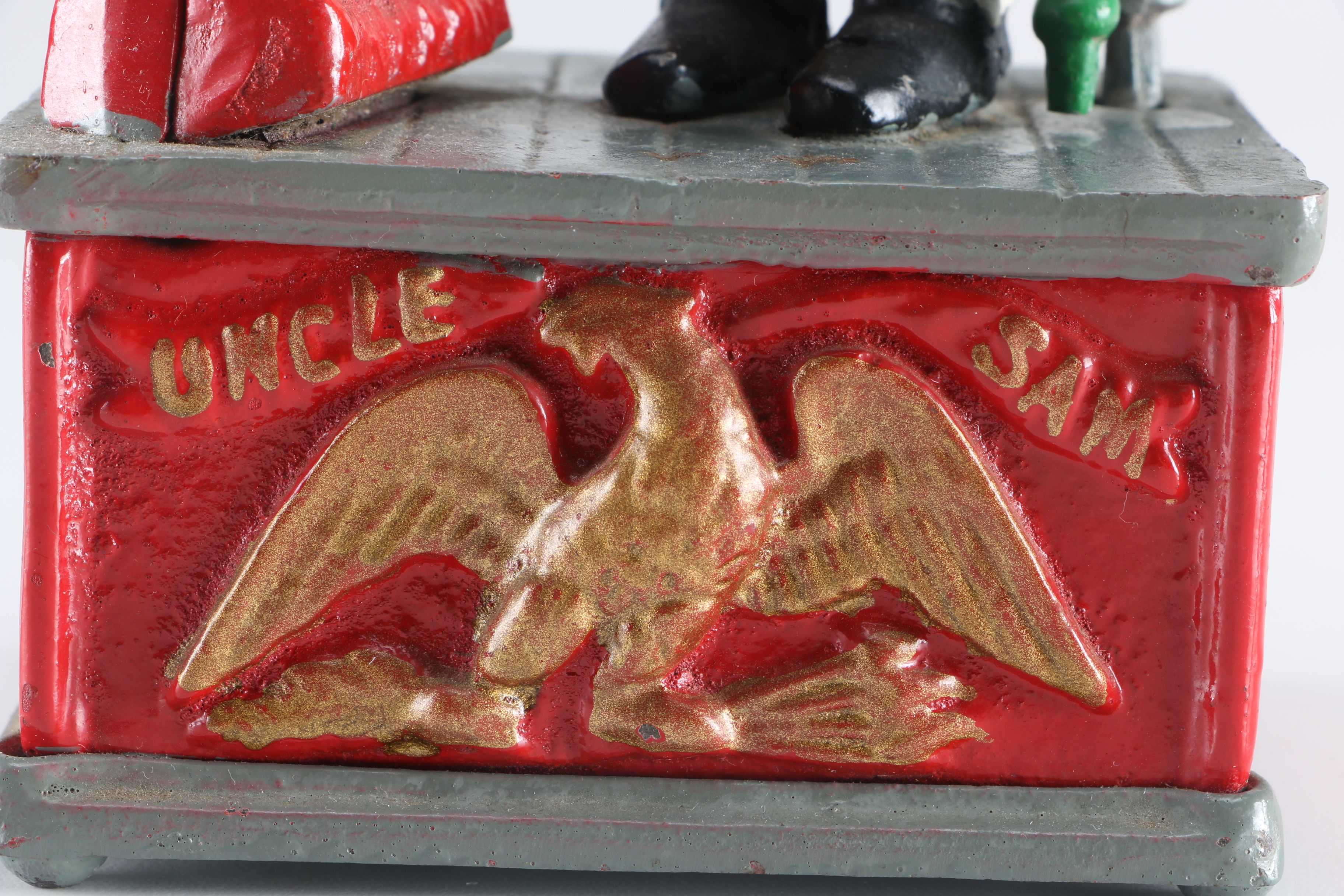 Uncle Sam and Indian Scout Cast Iron Banks