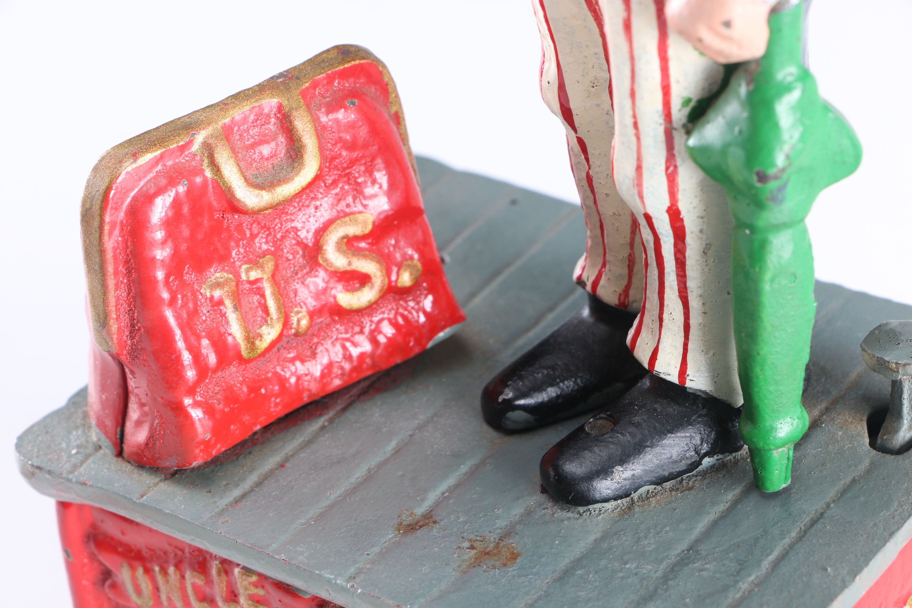 Uncle Sam and Indian Scout Cast Iron Banks