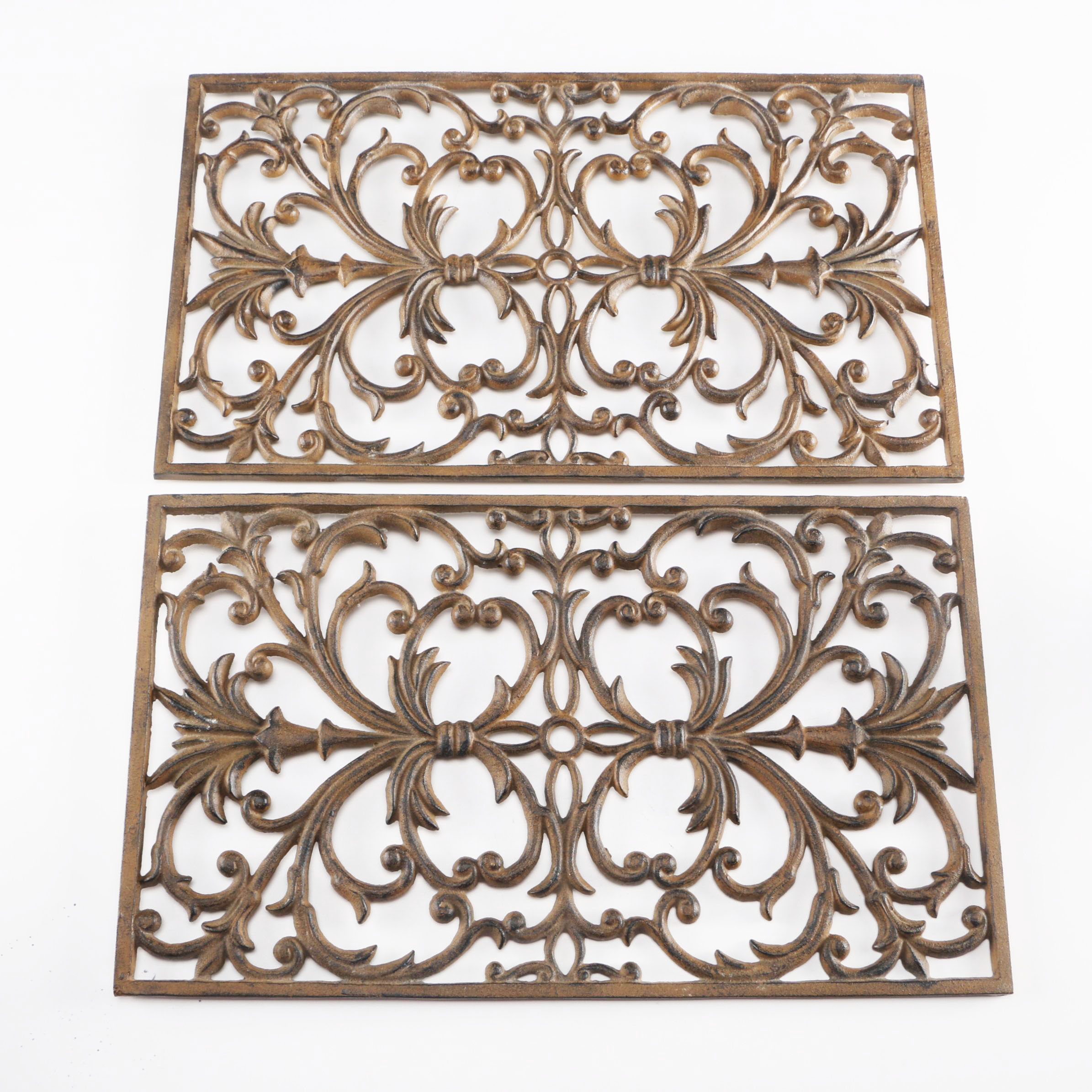 Two Cast Iron Grates