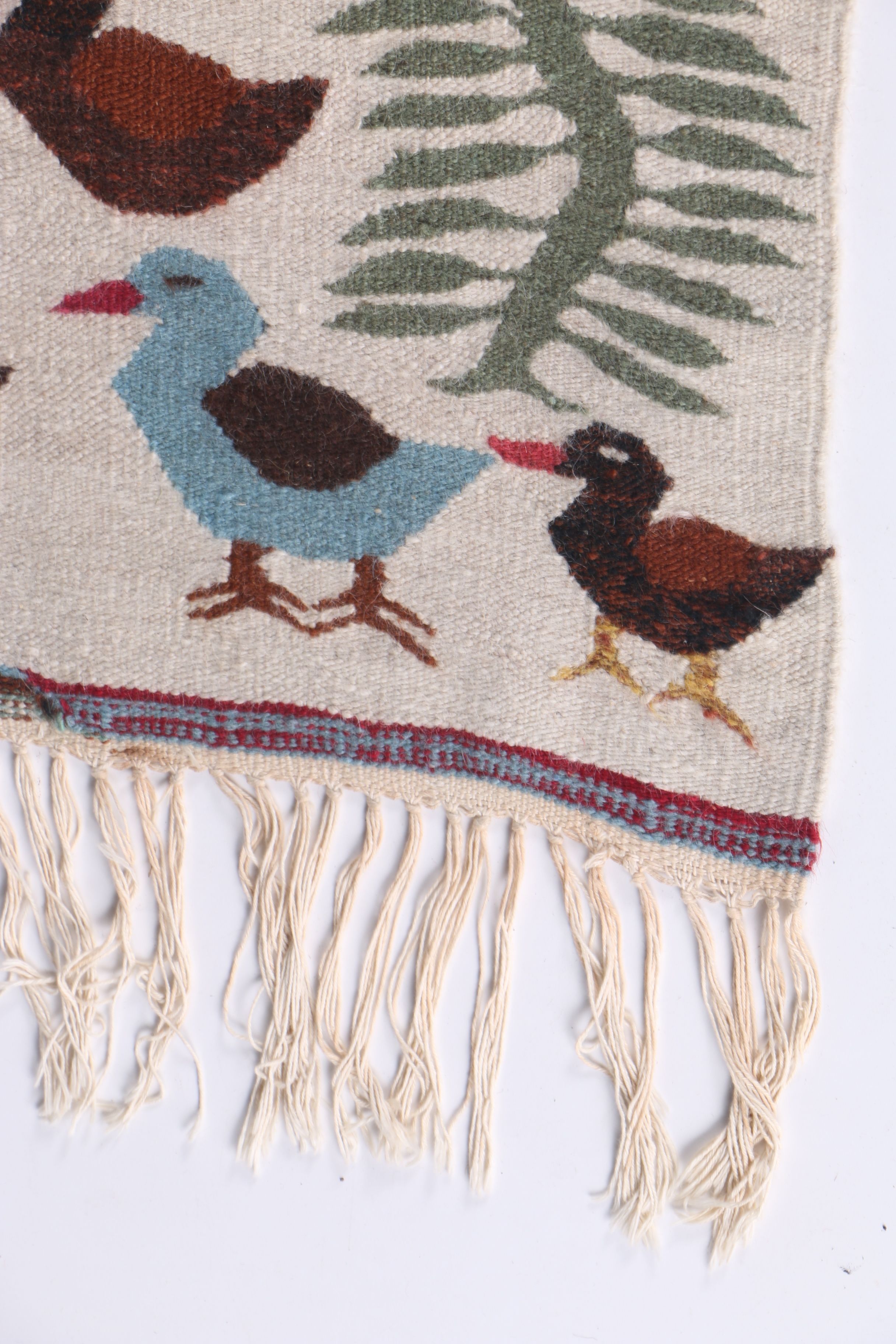 Handwoven Romanian Folk Art Rug