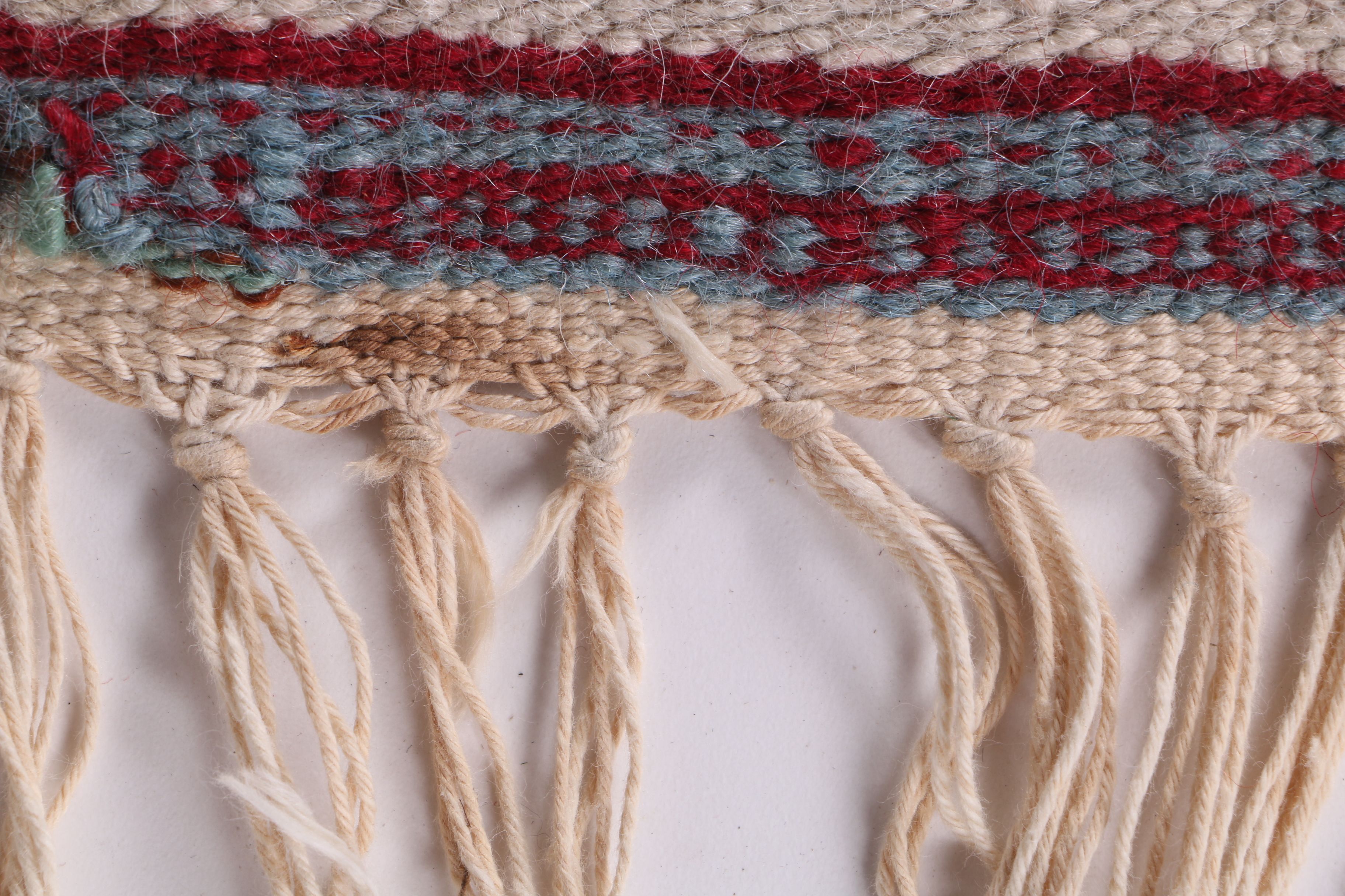 Handwoven Romanian Folk Art Rug