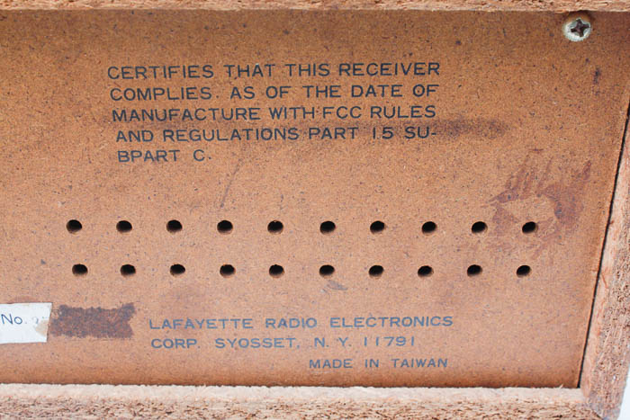 Panasonic Lafayette AM/FM tuner