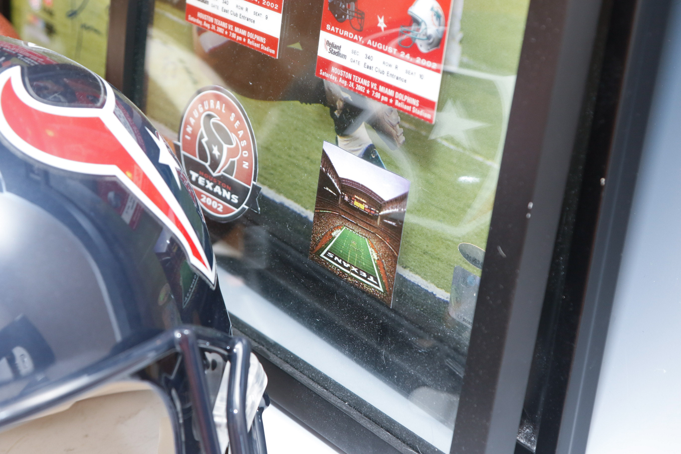 Houston Texans NFL Memorabelia Feat. Mario Williams Autographed Helmet