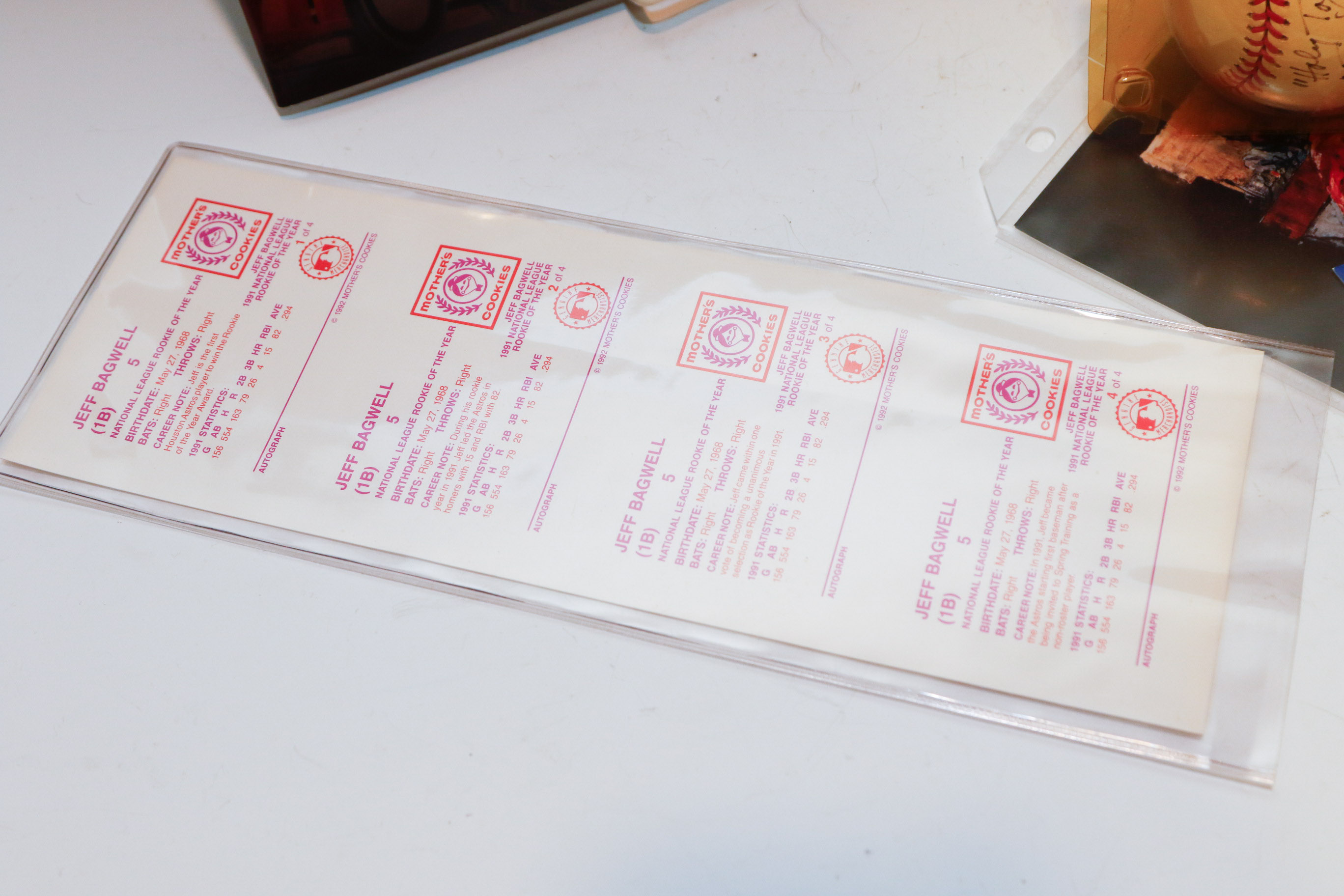 Houston Astros Autographed Baseball Memorabelia Feat.Craig Biggio and Milo Hamilton