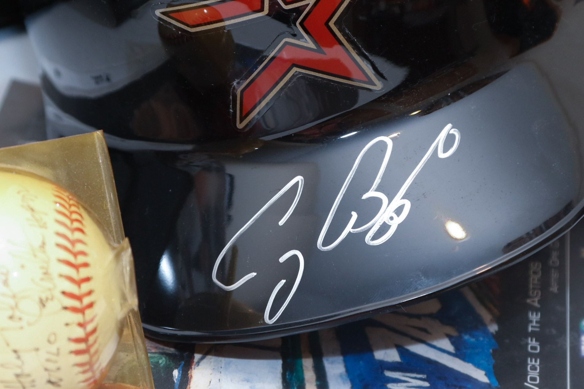 Houston Astros Autographed Baseball Memorabelia Feat.Craig Biggio and Milo Hamilton