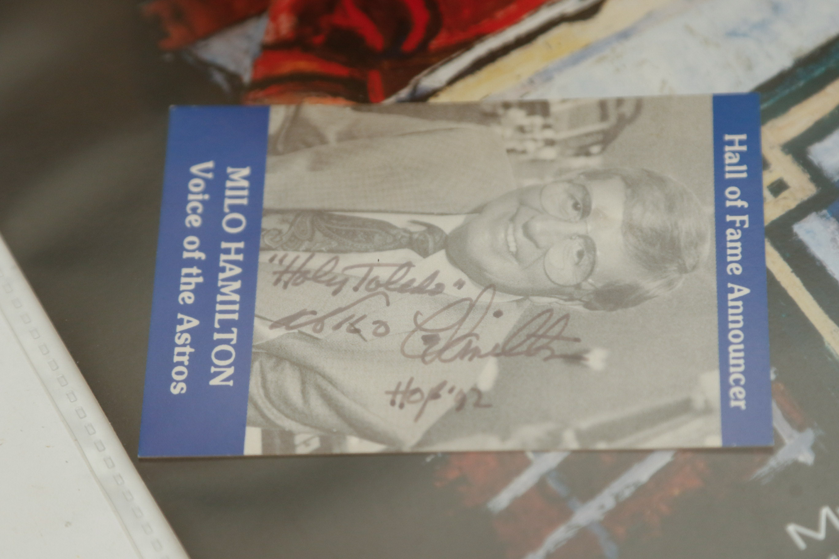 Houston Astros Autographed Baseball Memorabelia Feat.Craig Biggio and Milo Hamilton