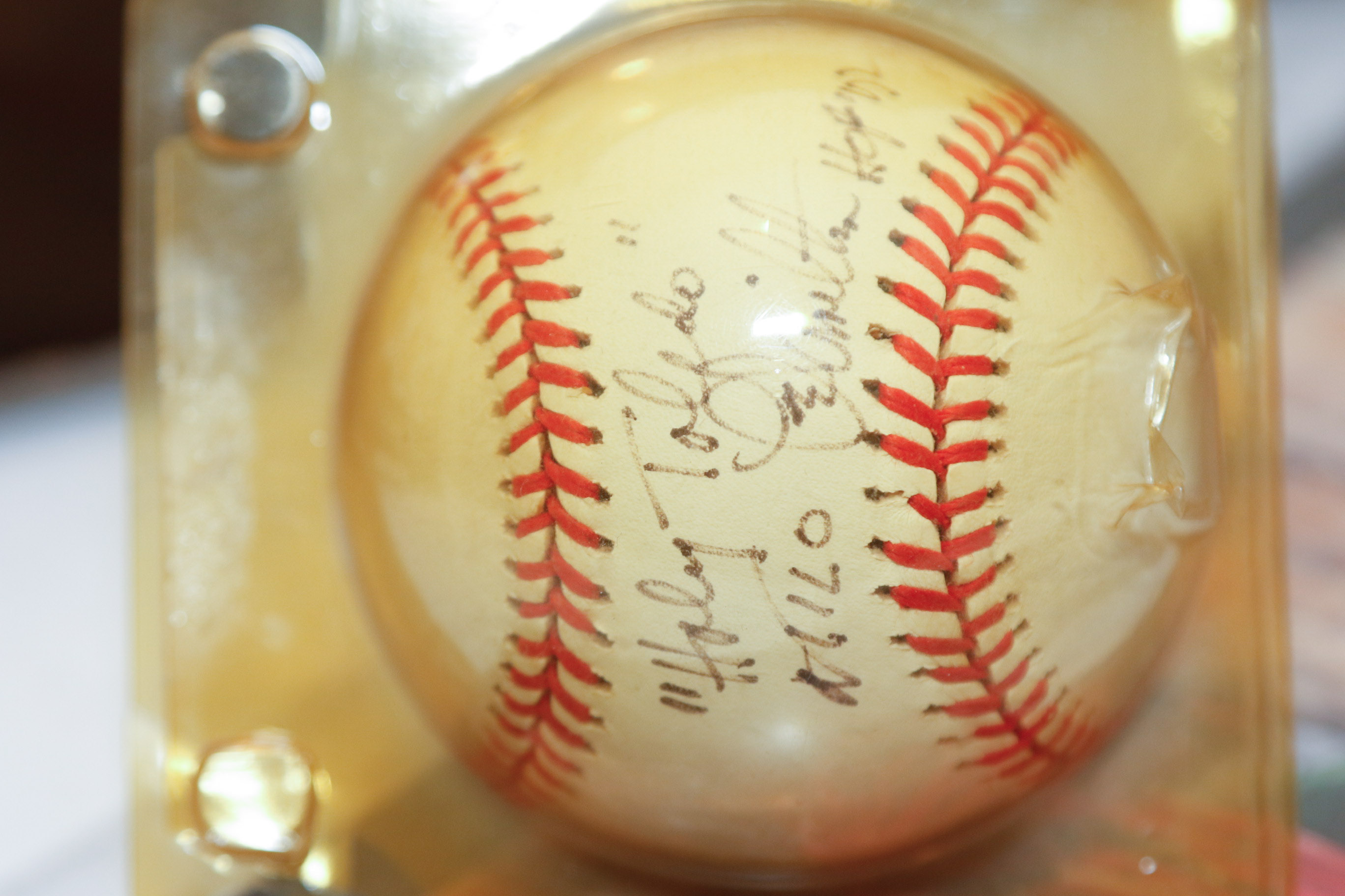 Houston Astros Autographed Baseball Memorabelia Feat.Craig Biggio and Milo Hamilton