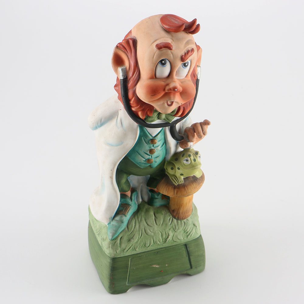 1973 Hoffeman Distilling Co. "Mr. Lucky Series - Mr. Doctor" Music Box Decanter