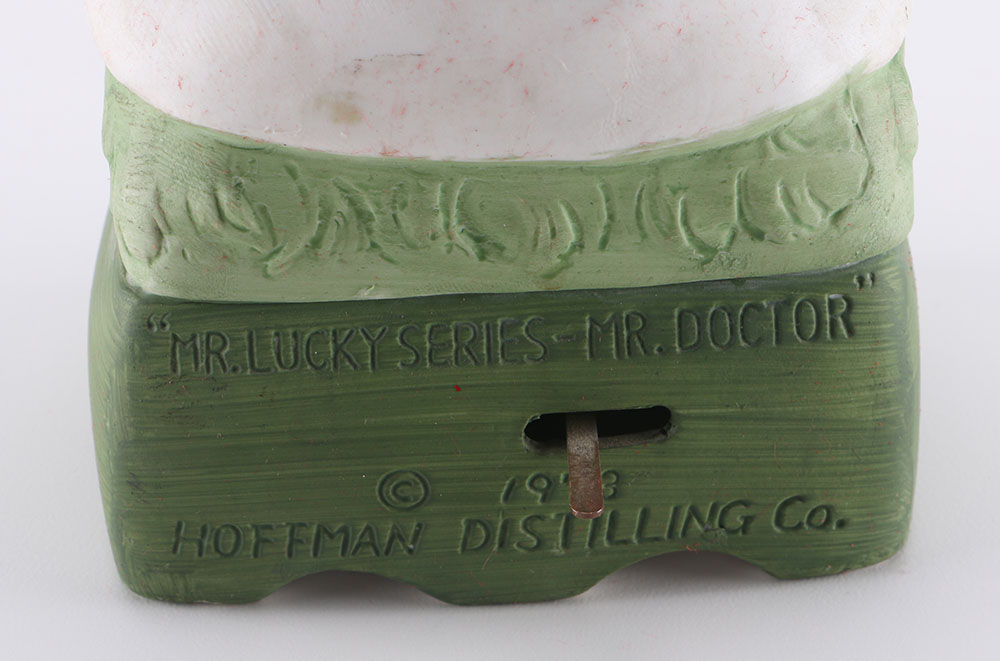1973 Hoffeman Distilling Co. "Mr. Lucky Series - Mr. Doctor" Music Box Decanter