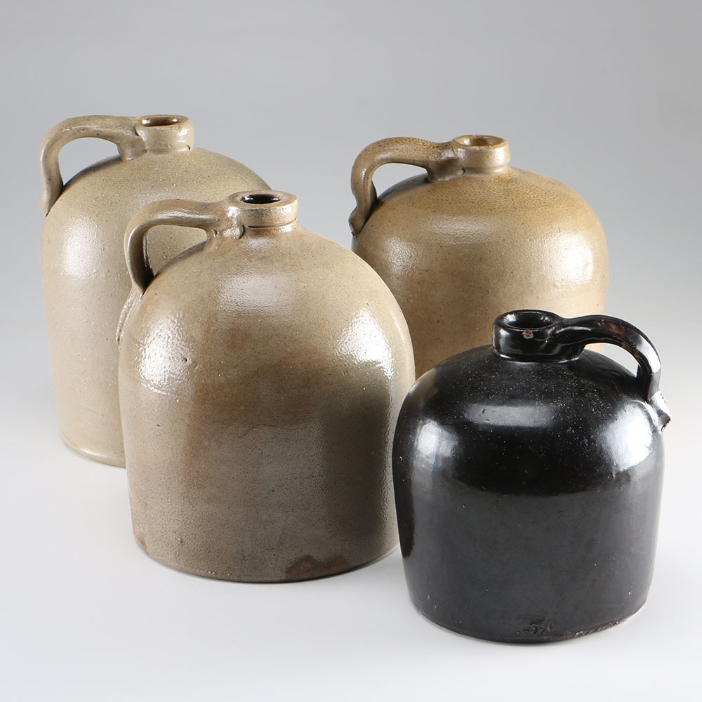 Set of Clay Pottery Jugs