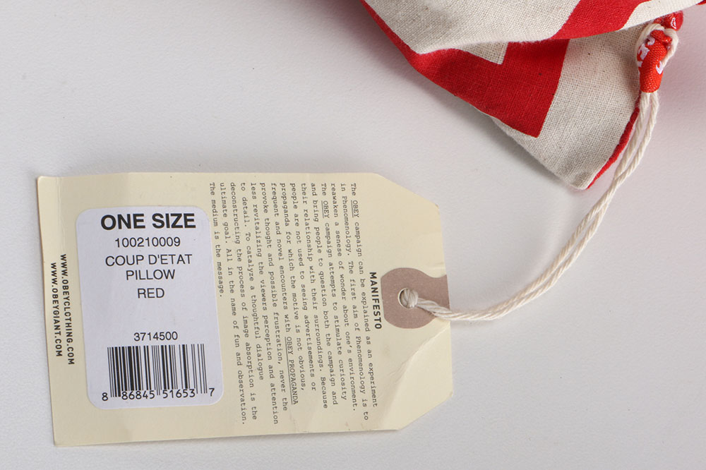 Pair Of Shepard Fairey Pillows