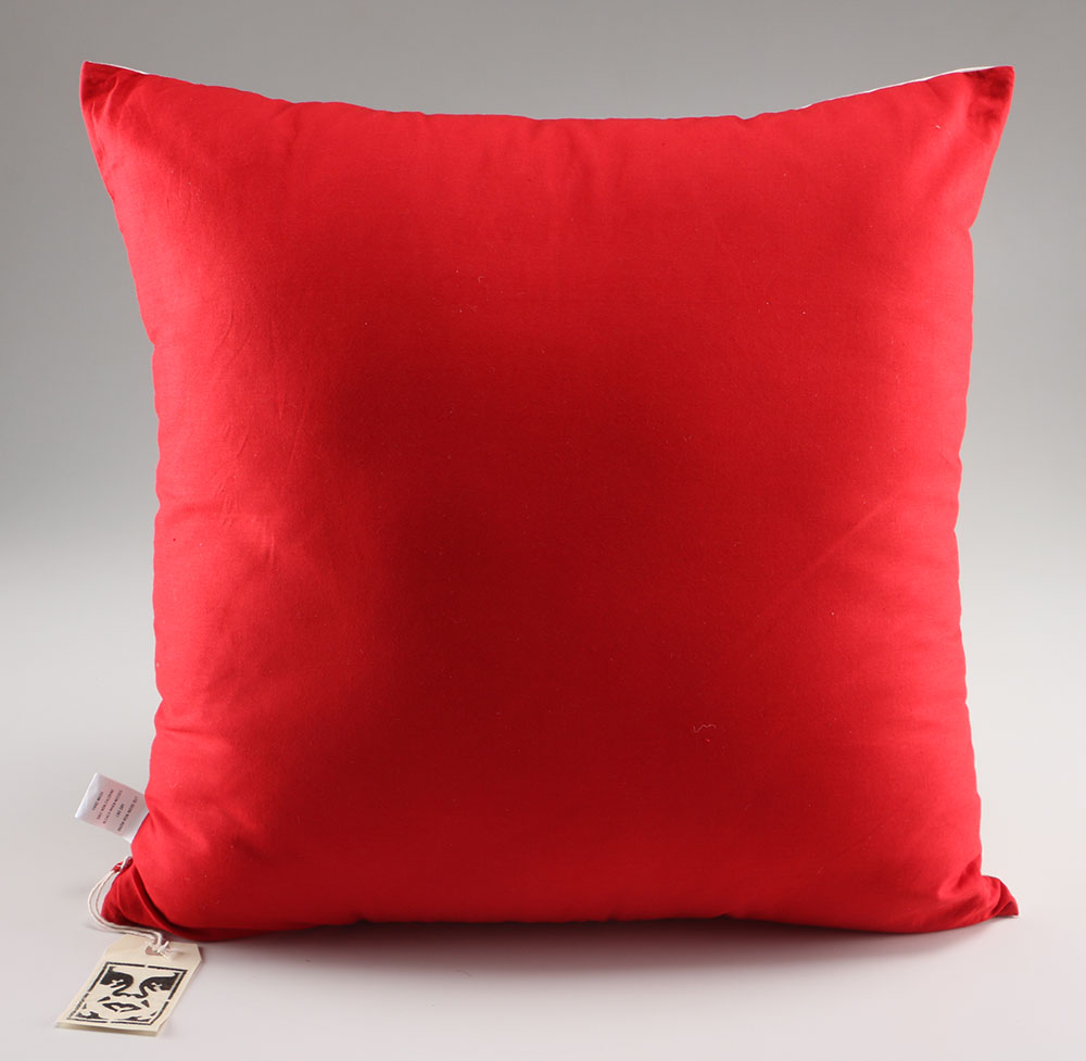 Pair Of Shepard Fairey Pillows