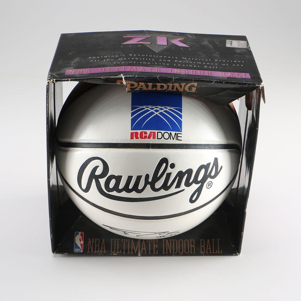 Signed Tim Duncan & Clem Haskins Basketball