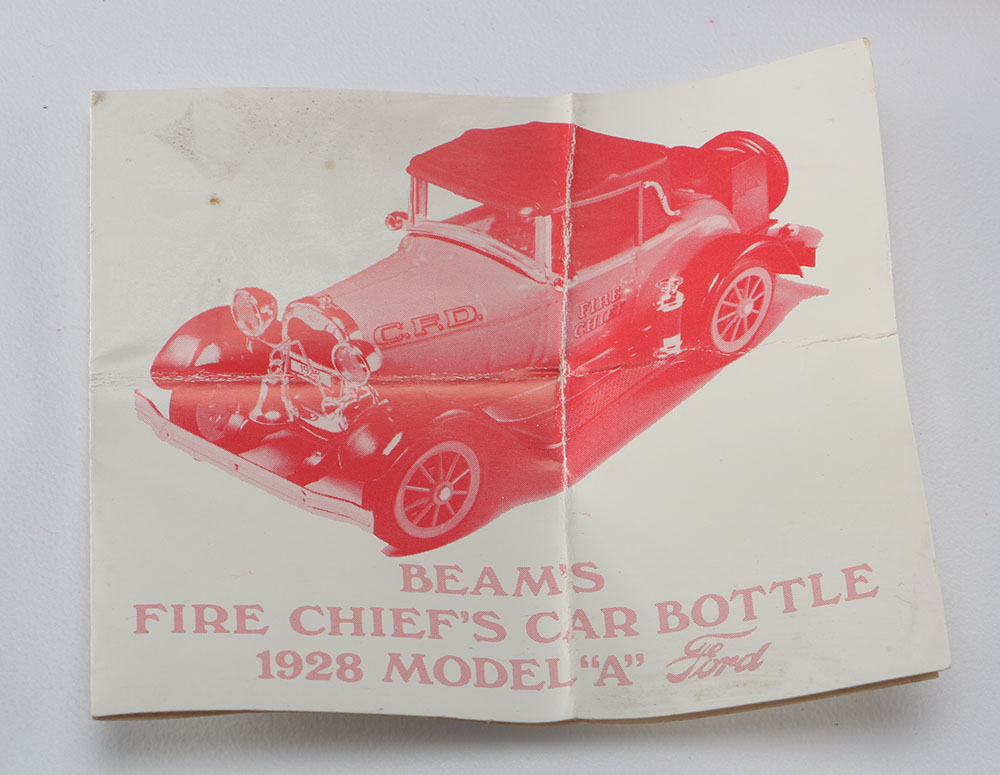 Jim Beam Fire Chief's Car Decanter