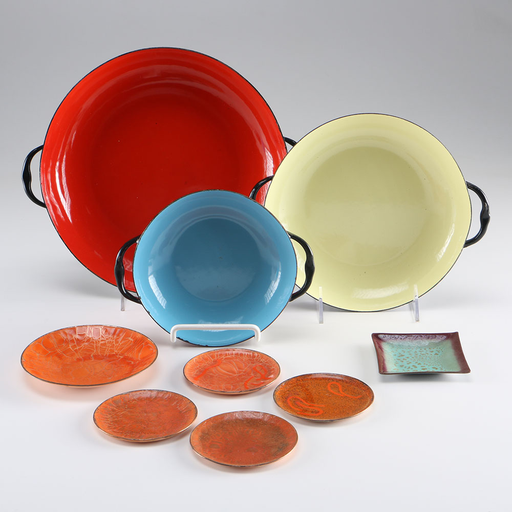 Collection of Pop Color Enamelware