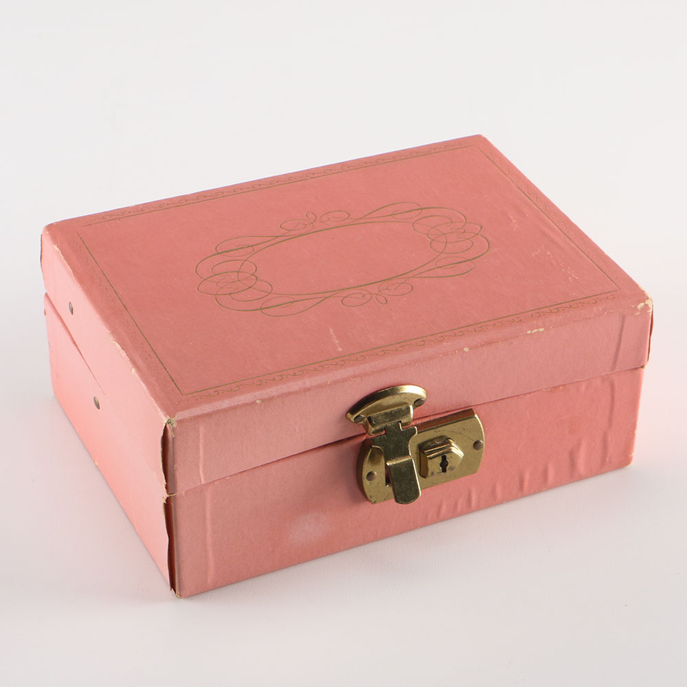 Vintage Costume Jewelry & Box