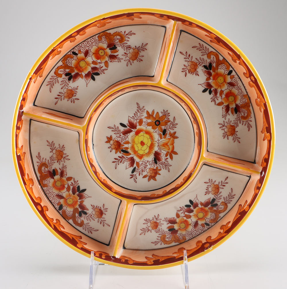 Hand Painted Divided Bowl