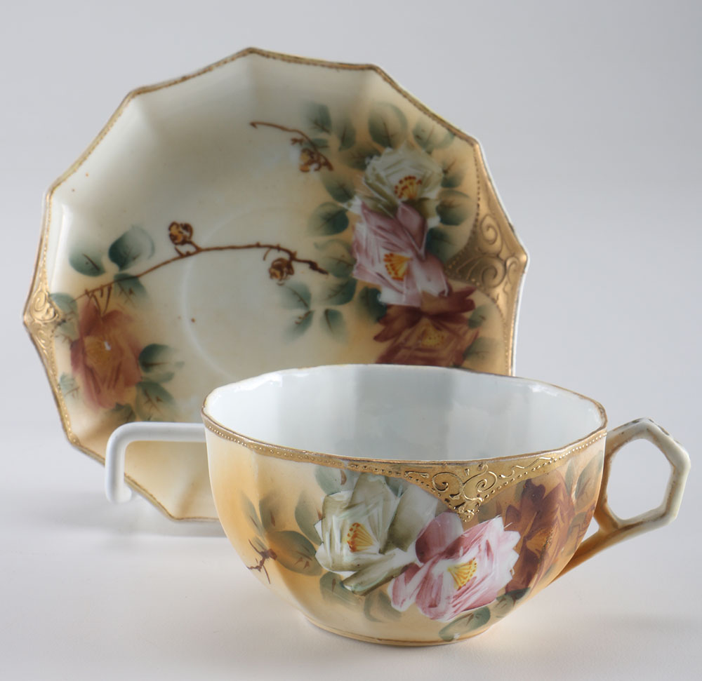 Hand Painted Divided Bowl