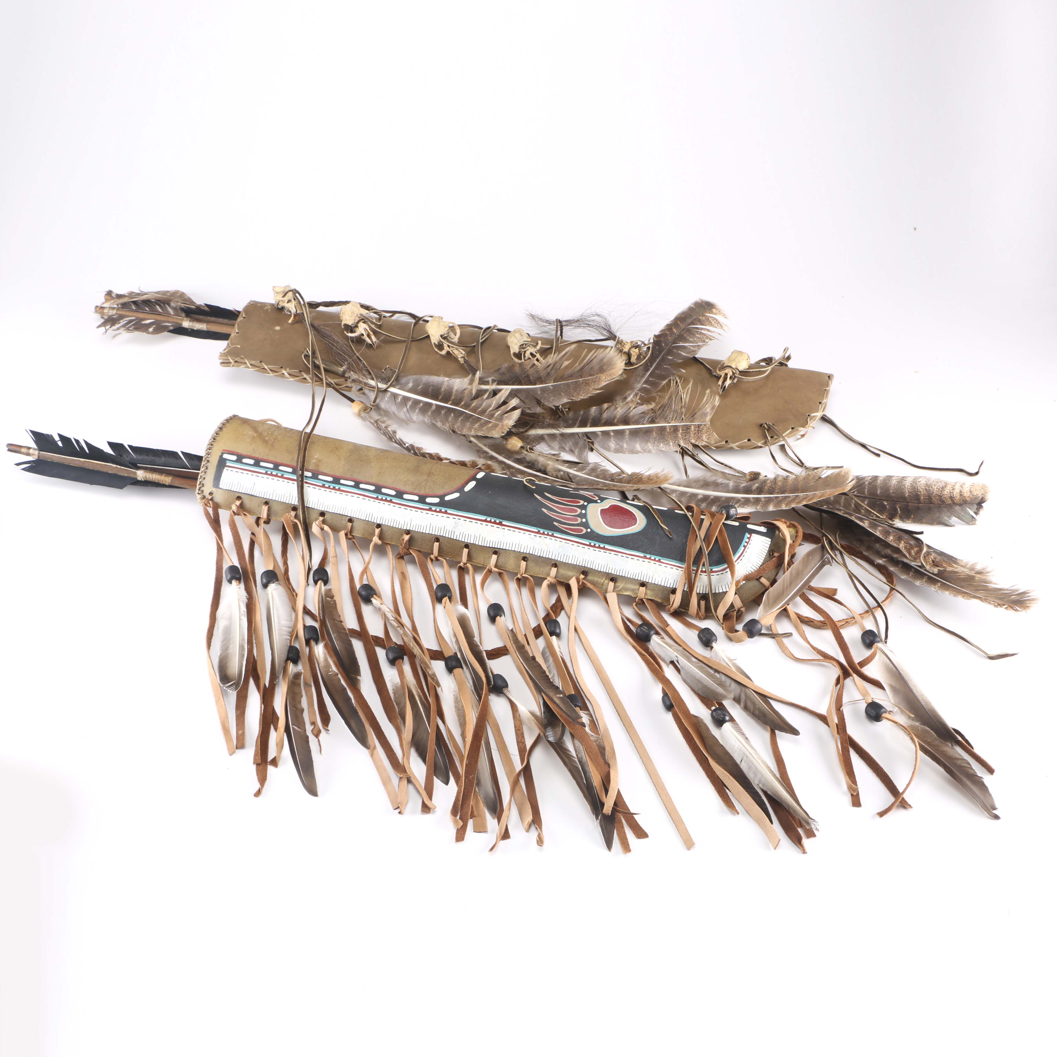 Pair of Arrow Sheaths with Arrows