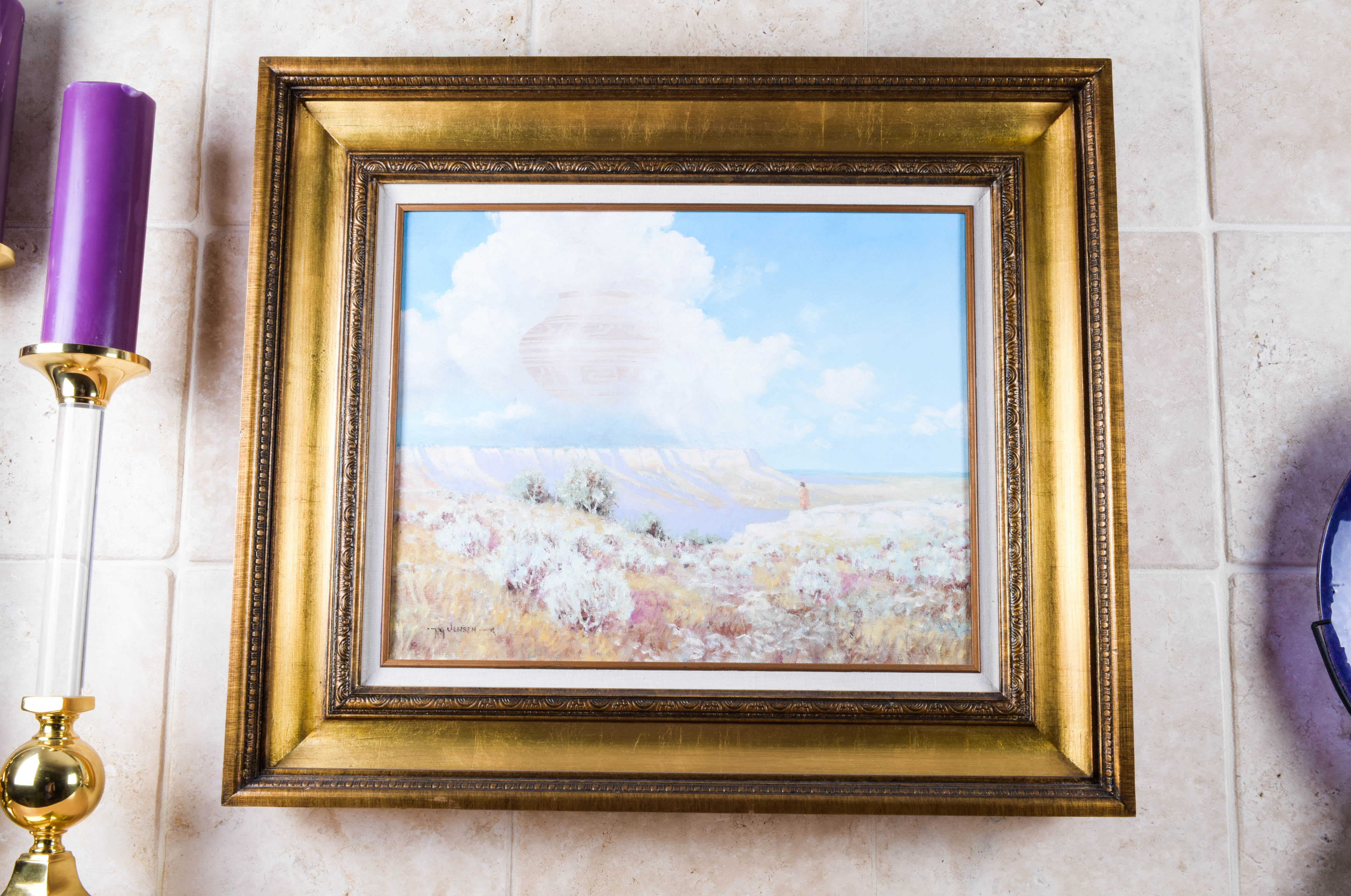 Phil Jensen Signed Oil Painting on Canvas